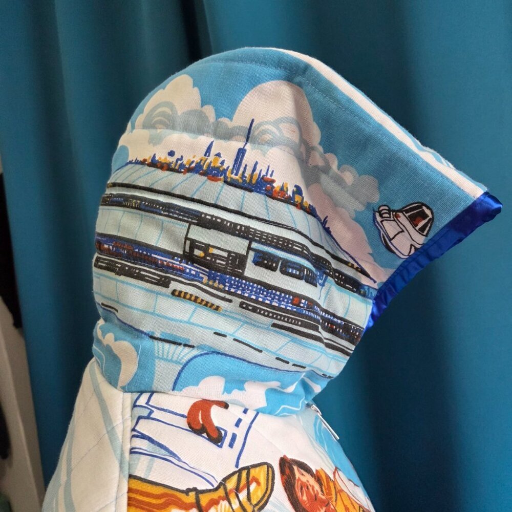 One-of-a-Kind VINTAGE EMPIRE STRIKES BACK Star Wars Custom quilt Jacket XS/S - Picture 10 of 16